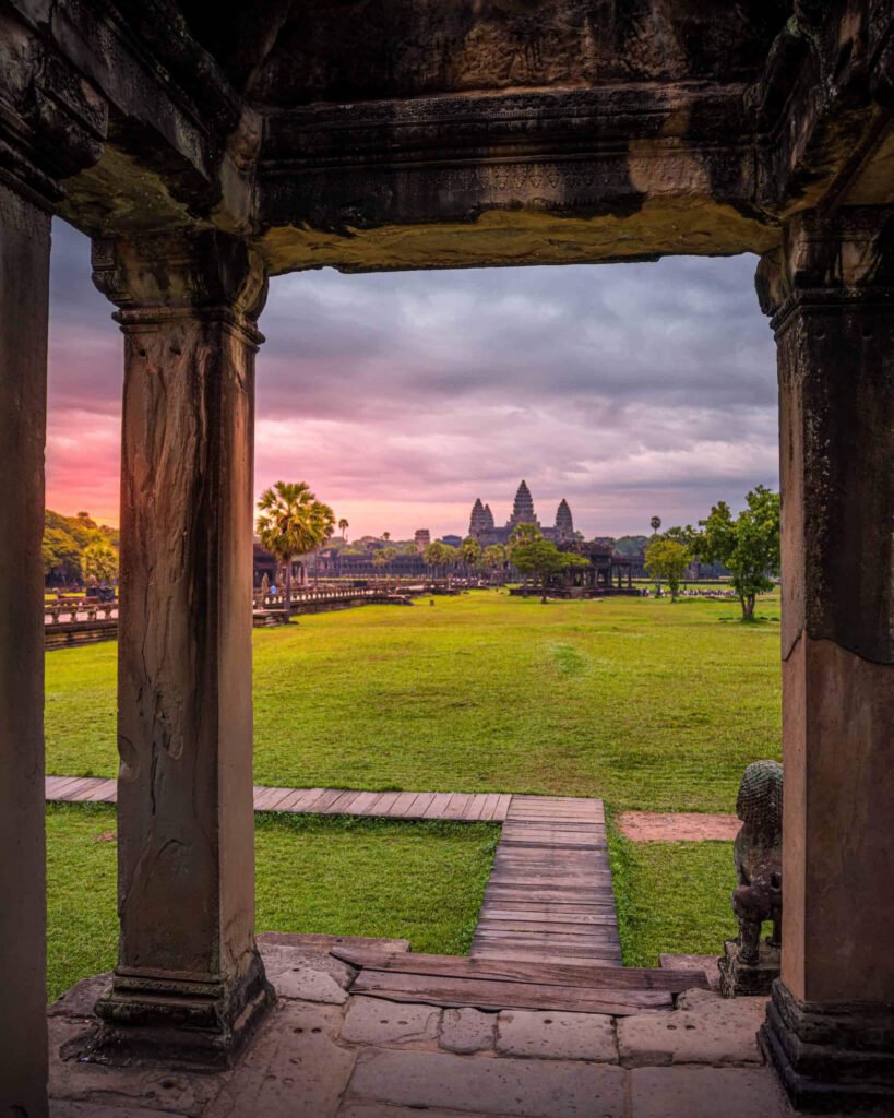 Angkor Wat representing Khmer culture and heritage