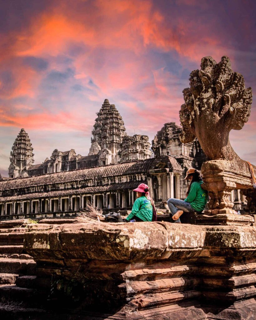 Khmer culture and heritage represented by Angkor Wat in Cambodia