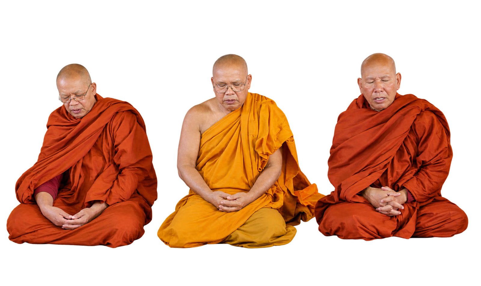 Buddhist monks at Wat Buddharangsi Melbourne