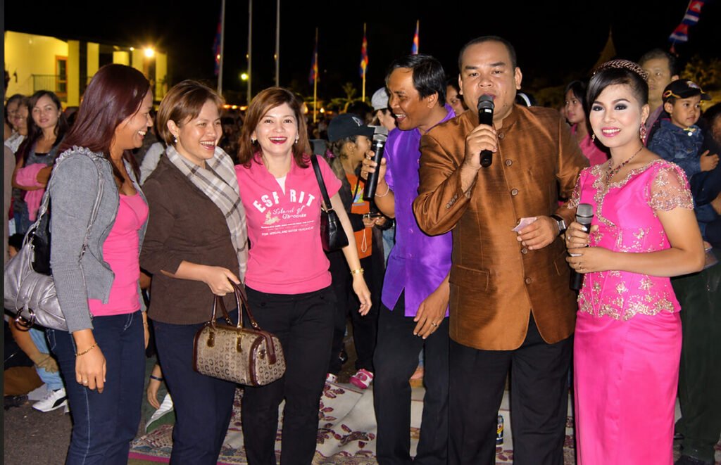 Vibrant Night Festival Stage Gathering