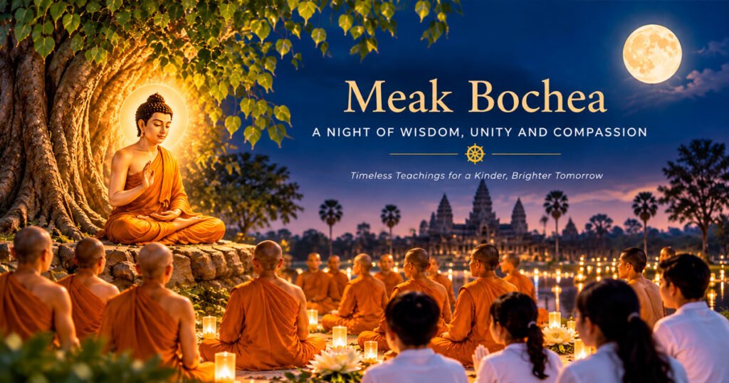 Meak Bochea celebration at a Cambodian Buddhist temple in Melbourne